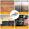 10 Pieces Metal Cavity Fixing Door Anchor for 0-5mm Door