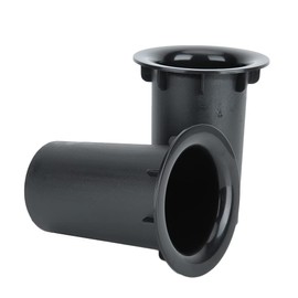Fdit Speaker Connection Tubes for Bass Enhancer, Subwoofer Air Ports Repalcement & DIY Parts 71mm x 102mm Speaker Housing Connection Tube, Pack of 2 (Black)
