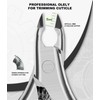 Cuticle Trimmer Set with Case, Professional 0.2" Jaw Cuticle Remover