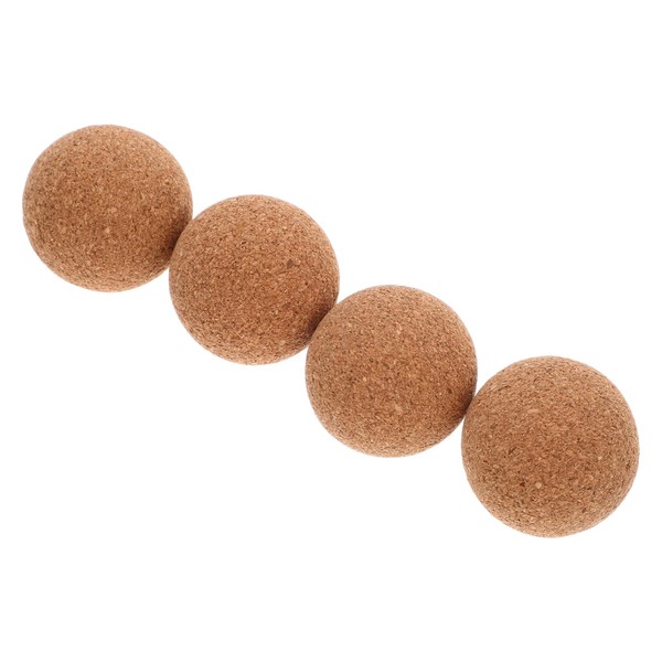 Kisangel 4pcs Foosball Game Balls Wooden Cork Balls for Indoor