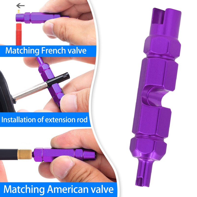 EKIND Valve Core Remover Tool Kit Bike and Car Valve