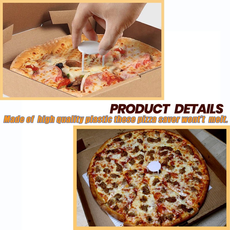 Fit Meal Prep [200 Pack] Pizza Saver Stand - White