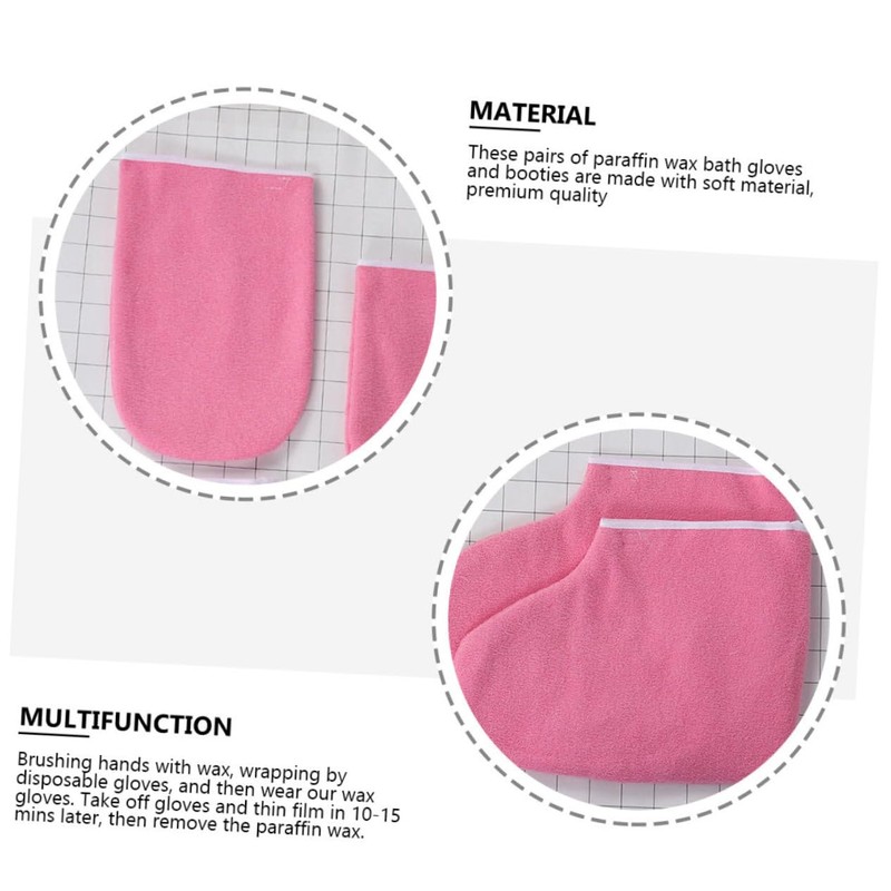 IWOWHERO Manicure Foot Cover 2 Pack Foot Membrane Covers Wax