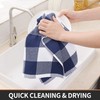 smiry 100% Cotton Kitchen Towels, 13" x 28", 4 Pack