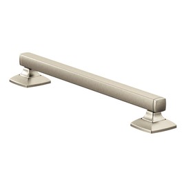 Moen YG5112BN Bathroom Safety 12-Inch Stainless Steel Transitional Bathroom Grab Bar, Brushed Nickel
