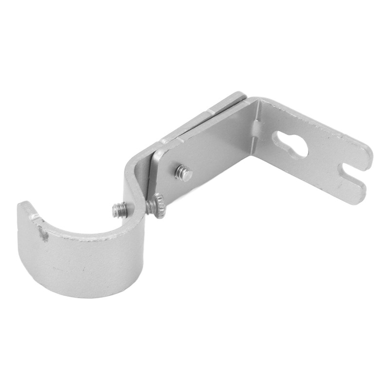 6PCS Curtain Rod Brackets Iron Adjustable Window Curtain Rod Support