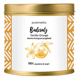 Puremetics Bath Salts - Vanilla Orange, 550 g (Pack of 10)