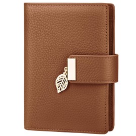 JUYANO Women's Wallets, RFID Blocking Small Purses for Women with Detachable Wristlets, Ladies Purse Passport Holder Travel Wallet with 11 Card Slots and Zipper Coin for Daily Use or Traveling