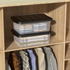 Tyminin 14-Qt Clear Latching Storage Boxes, 2-Pack Storage Bins
