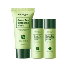 Bioaqua Kit Mascarilla, Limpiador Y Tonificante De Té Verde, Acné