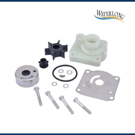 WATERLONG 61N-W0078-11 Water Pump Repair Kit Impeller Replaces for Yamaha Outboard 25HP 1998-2018