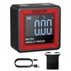 XUNTOP Inclinometro Digitale Precisione ±0.2° Base magnetico e Canale a