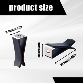 80 Pcs Black Square Head Car Vent Clips Car Air Vent Clips Auto Air freshener Outlet Clips for Car Air Conditioner Outlet Office Home (Black)