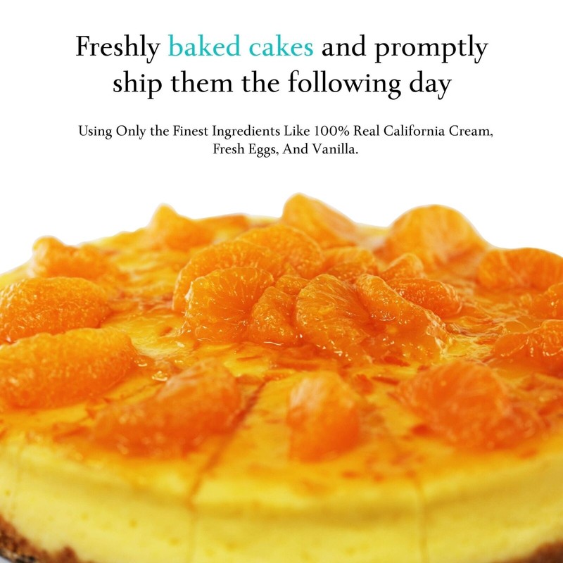 Andy Anand Orange Cheesecake with bits of Orange 9" 2