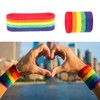 3PC Headband and Sweatband Rainbow Set – Rainbow Wristband and