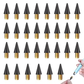 FainFun Inkless Pencil Leads Eternal, Pack of 30 Infinite Pencil Leads Black, Eternal Pencil Leads Thin, Easy Wipe Clean Inkless Pencil Leads Eternal, Inkless Pen Lead