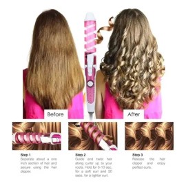 Rizador De Pelo Rizadora De Cerámica Con Ondas Para Rulos                                                                                             
