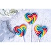 Rainbow Love Heart Lollipop - 35g - 1 Lollipop -