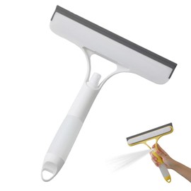 3 in 1 Window Cleaning Scraper,3 in 1 Spray Squeegee,2025 New with Brush and Built-in Spray BottleAll-Purpose,All-Purpose Window Cleaner Tool (White)