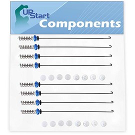 2-Pack W10820048 Washing Machine Suspension Rod Kit Replacement for Whirlpool WTW6400SW3 Washer - Compatible with W10189077 Suspension Spring Kit - UpStart Components Brand