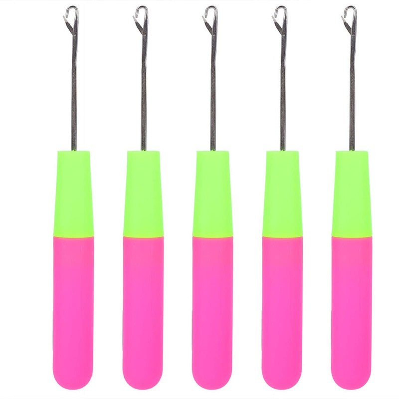 5 Ganchos de Ganchillo para Extensiones de Cabello, Ganchos de