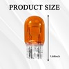 SWQS 7443 Brake Light Bulb, Automotive Amber Miniature Mini T20