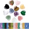 12 Heart Shaped Crystals + 12 Information Cards