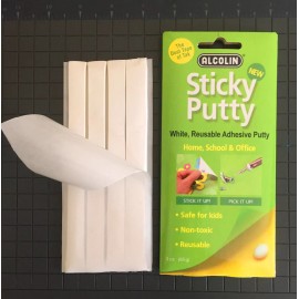 Alcolin School Sticky Putty 3oz Adhesive. NON Drying  Always Reuseable!!