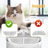 4pcs Pet Fountain Filter Replacements, Cat Dog High-Density Water Fountain