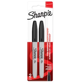 Sharpie Permanent Markers | Fine Point for Bold Details | Black Ink | 2 Marker Pens