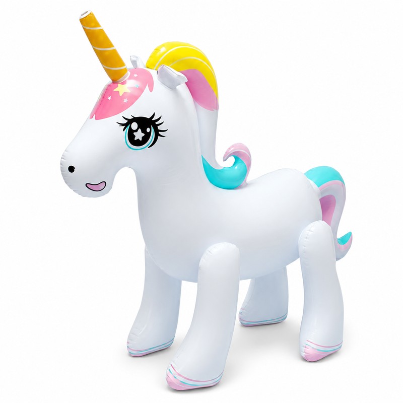 Giant Inflatable Unicorn Sprinkler for Pool Play – PVC Water