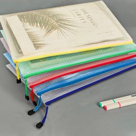 Plastic Wallet,Zip Wallets A4,20 Pcs A4 Zip Wallets Document Wallets,Zip Folder,Zipper Bags for School Office Supplies, Travel,Home.