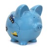 Child to Cherish Ceramic Piggy Bank for Boys, Construction Trucks,