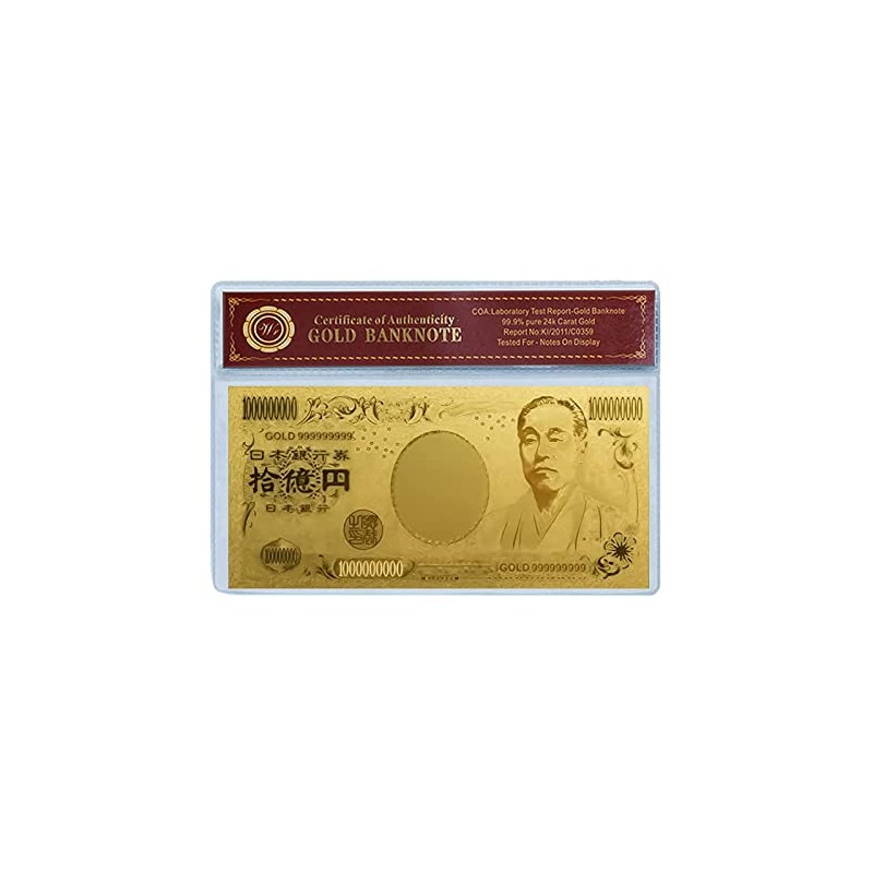 Luck Up Money Luck Gold Leaf Bill Billion Yen Bills