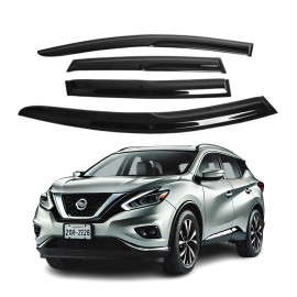 ZH Fits Nissan Murano 2015-2024 Side Window Visor Sun Rain Deflector Guard Thick