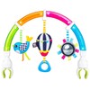 BENBAT Baby Stroller Arch Toy Rainbow Dazzle Friends Play Bar.