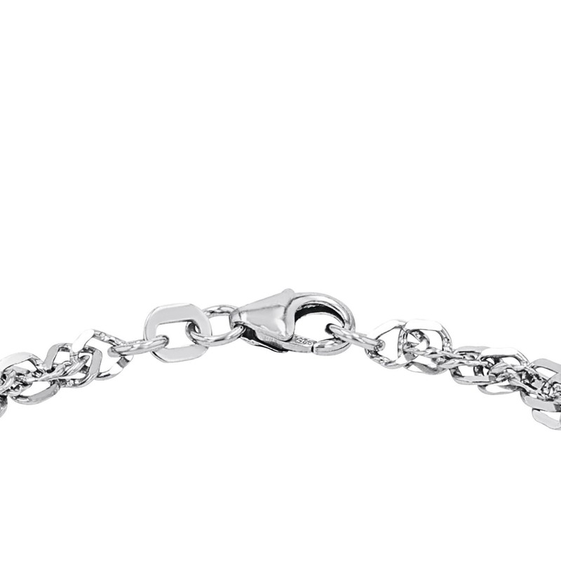 Amor 383059 Women's Bracelet 925 Singapore Sterling Silver Rhodium-Plated 19