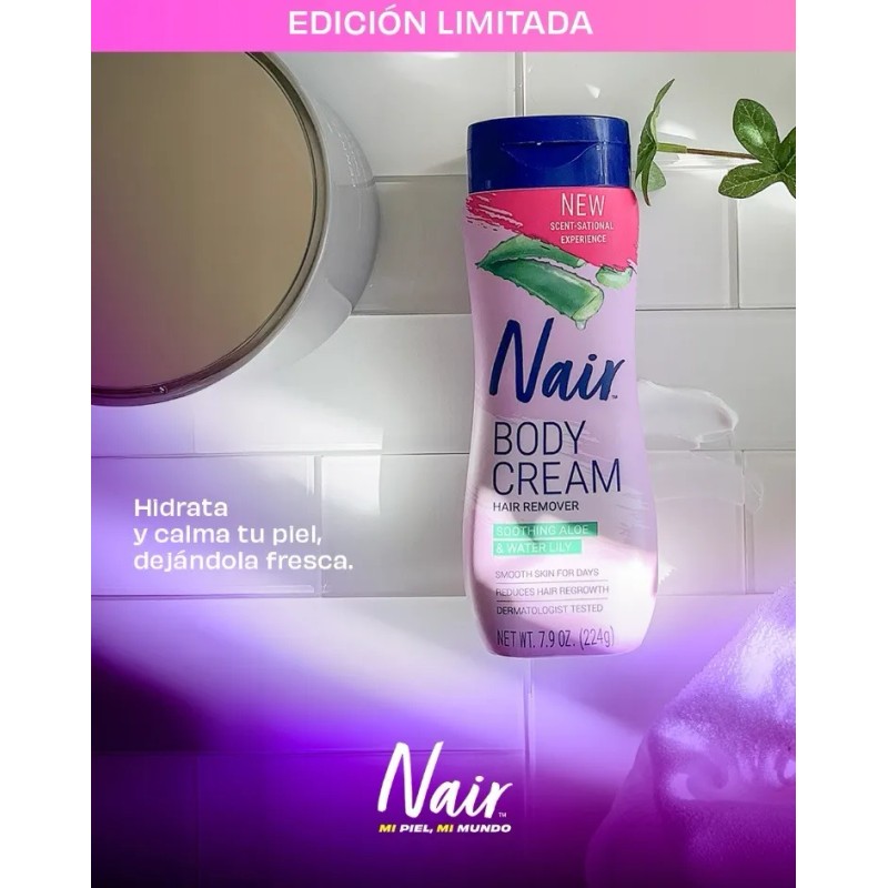 Crema Depilatoria Nair Con Aloe Vera Piel Suave Vello Grueso