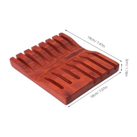 MERRYHAPY Elegant Hairdressing Scissors Shelf Natural Wood Storage Box for Hairdressing Tools Salon Supplies