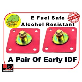 Radke Services PAIR VW EARLY WEBER 40-44 IDF  ALCOHOL RESISTANT DIAPHRAGMS EFUEL SAFE Radke