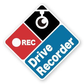 MKE Waterproof Dash Recorder Recording Car Sticker REC Made in Japan Cute (Dice/Magnet)