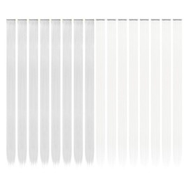 16 Stück Haarverlängerungen Für Mädchen, 22-Zoll-Haarverlängerungen Für Glattes Haar, Nahtlose Clip-In-Haarverlängerungen, Haarschmuck Für Frauen, Geeignet Für Partys, Urlaubsdekorationen