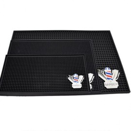 Professional Hairdressing Scissors Organizer & Clipper Mat Tray (Large) Black - Large 2ea