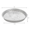 Frcctre 45 Pack 13 Inch Round Aluminum Foil Pans, Heavy