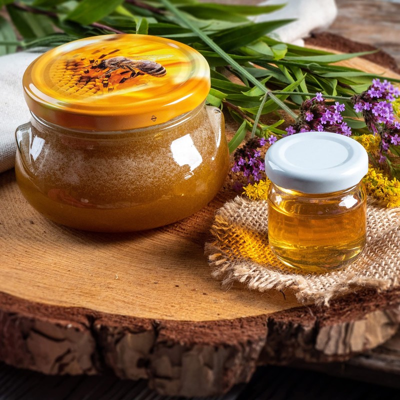 KADAX Small Preserving Jars, 300 ml, Miniature Jars for Honey
