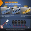 Nilight Cab Roof Marker Light 5 PCS 16 LED Smoked