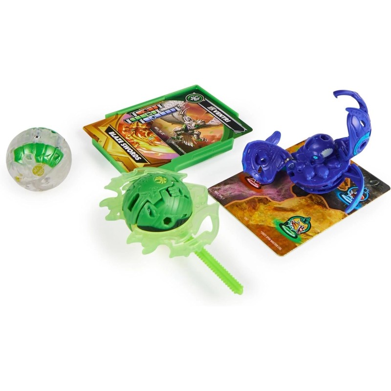 Bakugan Starter 3-Pack, Special Attack Ventri, Octogan and Trox, Customizable