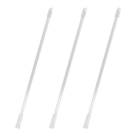 3 Sets 12 Inch Curtain Rods, Transparent Acrylic Curtain Rod Set, Roller Blind Swivel Bar, Transparent Rod Rod Window Opener Accessories, Premium Curtain Rod