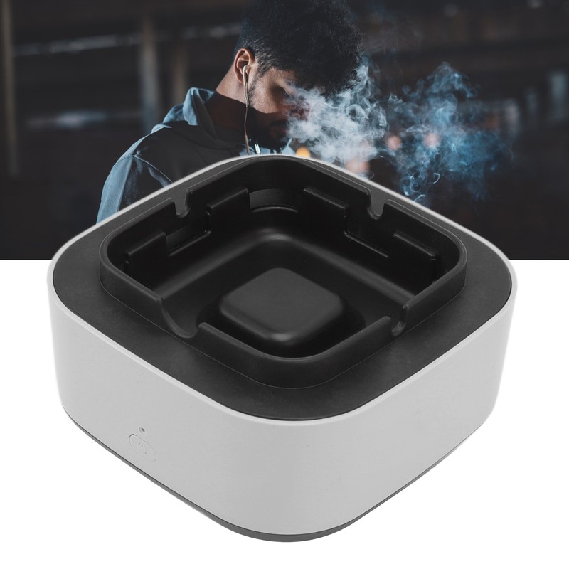 Smokeless Ashtray Multifunctional Anti Fly Dust 2 in 1 Negative