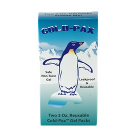 2 Pack - Cold Ice Pack Replacements - 3 oz Long Lasting Gel Packs for Aches, Pains, Bruises, Sores, Coolers, Lunch Boxes, and Medical Purposes